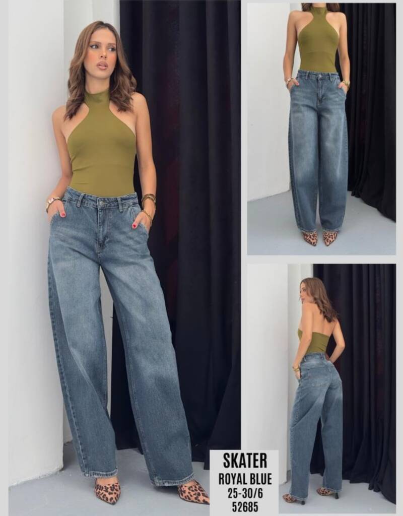 Spodnie damskie jeansy Roz 25-30, 1 Kolor Paczka 6 szt